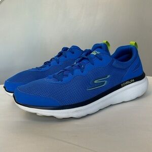 Skechers Go Run Motion Sneakers Blue/Lime, men’s size 13